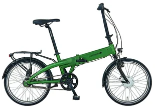 Prophete rower składany elektryczny URBANICER 22.ESU.10 City E-Bike 20" zielony mat - Rowery elektryczne - miniaturka - grafika 1