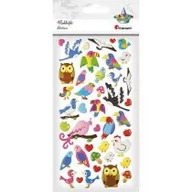 Zabawki kreatywne - Naklejki wypukłe ptaki serca 42szt - miniaturka - grafika 1