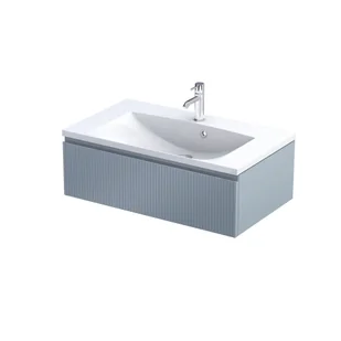 Szafka łazienkowa pod umywalkę Oristo Brylant 80 cm niebieski mat OR36-SD1S-80-16R - Szafki łazienkowe - miniaturka - grafika 1
