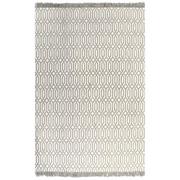 Dywany - vidaXL Dywan typu kilim, bawełna, 160 x 230 cm, taupe ze wzorem - miniaturka - grafika 1