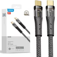 Kable USB - Kabel USB Typ-C - USB Typ-C ROCK Z21 1.2 m Czarny - miniaturka - grafika 1