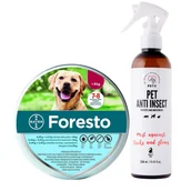 Artykuły przeciw pasożytom - ELANCO Foresto Obroża dla psów powyżej 8kg + PETS ANTI INSECT 250ml - miniaturka - grafika 1