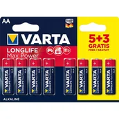 Baterie i akcesoria - Varta 8x bateria longlife max power LR6 AA (następca baterii max tech) blister (1) VA123 - miniaturka - grafika 1