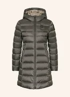 Płaszcze damskie - Blauer Płaszcz Puchowy Agnes grau - miniaturka - grafika 1