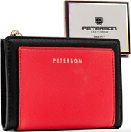 Portfele - Peterson Mały portfel-portmonetka damska ze skóry ekologicznej - Peterson NoSize - miniaturka - grafika 1