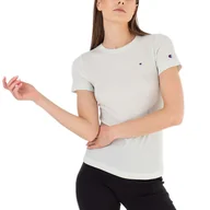 Koszulki i topy damskie - Koszulka Champion Crewneck 116252-GS076 - zielona - miniaturka - grafika 1