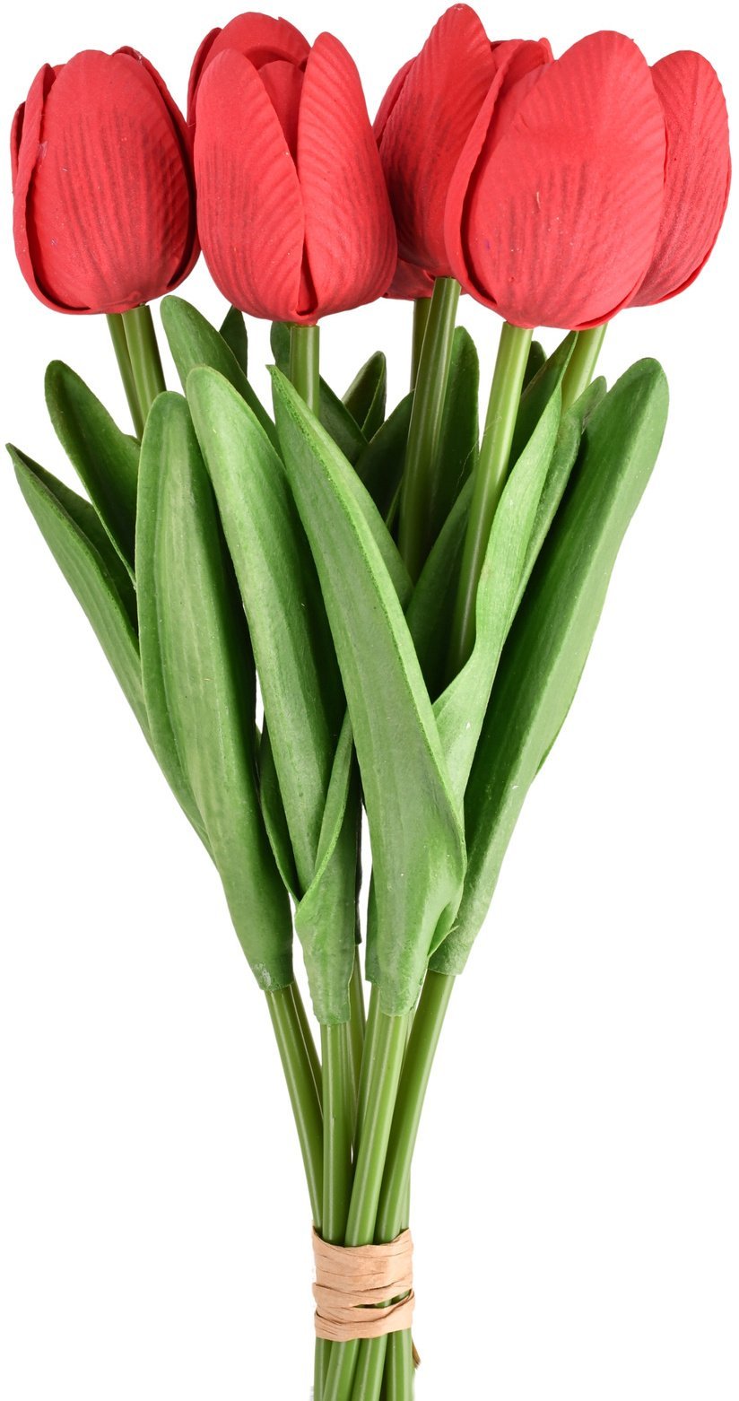 kwiatydonice Bukiet sztucznych kwiatów Tulipany 34 cm 8 główek mix kolorów