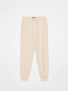 Mohito - Spodnie dresowe z wiskozą - beżowy - Spodnie damskie - miniaturka - grafika 1