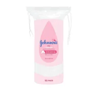 Waciki, płatki i patyczki kosmetyczne - Johnson's Baby bawełniane płatki kosmetyczne dla niemowląt 50 sztuk - miniaturka - grafika 1