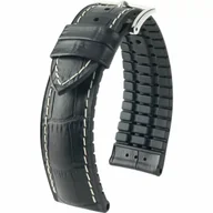 Akcesoria do zegarków - Czarny pasek skórzany 22 mm HIRSCH George 0925128050-2-22 (L) RATY | GRATIS WYSYŁKA | GRATIS ZWROT DO  1 ROKU | 100% ORYGINAŁ!! - miniaturka - grafika 1
