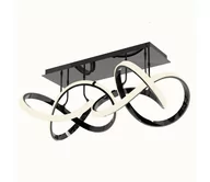 Lampy sufitowe - Wofi 9134-205 - LED Ściemnialny żyrandol natynkowy INDIGO LED/64W/230V czarny chrom - miniaturka - grafika 1