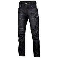 Odzież robocza - LAHTI PRO Spodnie robocze jeansowe Slim Fit roz S L4051701 LPL4051701 - miniaturka - grafika 1