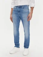 Spodnie męskie - Tommy Jeans Jeansy Scanton DM0DM21002 Niebieski Slim Fit - miniaturka - grafika 1