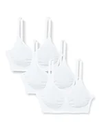 Biustonosze - Medela Biustonosz damski M&NBra XL Wht EN FR RU Bundle (x3), biały, biały, XL - miniaturka - grafika 1