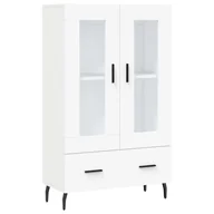 Szafki do salonu - Wysoka szafka, biała, 69,5x31x115 cm, materiał drewnopochodny Lumarko! - miniaturka - grafika 1