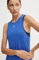 Koszulki sportowe damskie - Reebok top treningowy Chill Athletic kolor niebieski 100205695 - miniaturka - grafika 1