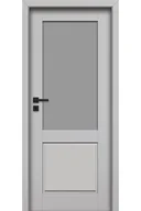 Drzwi wewnętrzne - Pol-Skone Dzwi Wewnętrzne Z Szybą Egro W03 Platino - miniaturka - grafika 1