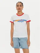 Koszulki i topy damskie - Wrangler T-Shirt Hot Wheels 112357911 Biały Slim Fit - miniaturka - grafika 1