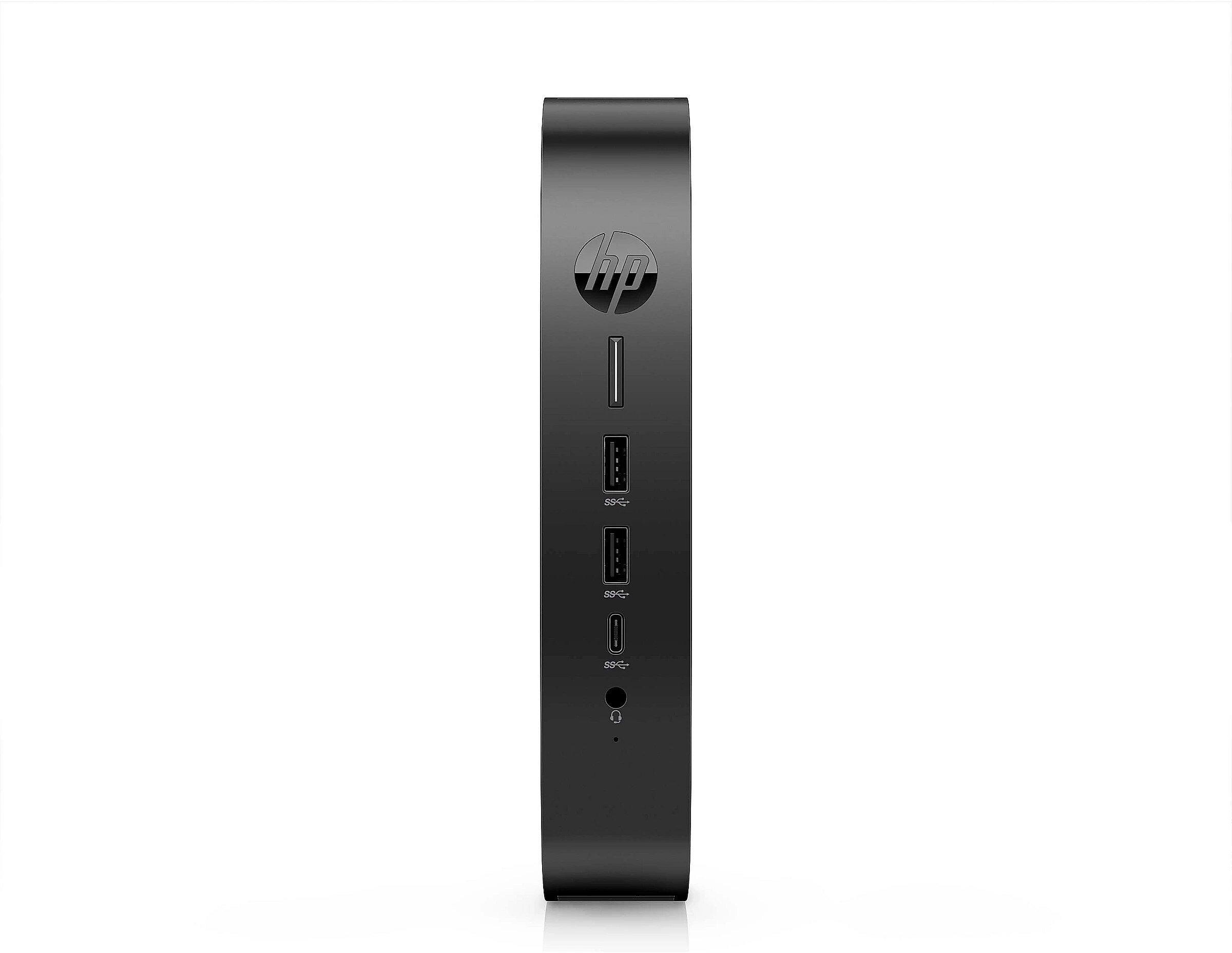 HP Elite t655 - Thin Client - SFF - 1 x Ryzen Embedded R2314 / 2.1 GHz - RAM 4 GB - Flash 32 GB - eMMC - Radeon Graphics - 1GbE, Bluetooth 5.2 - WLAN: 802.11a/b/g/n/ac/ax, Bluetooth 5.2 - IGEL OS - Monitor: keiner - Tastatur: Deutsch 5H0W7EA