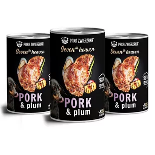 Paka Zwierzaka Seventh heaven Schab ze śliwką pork & plum) 3x400g - Mokra karma dla psów - miniaturka - grafika 1