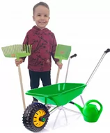 Zabawki do piasku - Taczka Metalowa Dla Dziecka Duże Taczki Zestaw - miniaturka - grafika 1