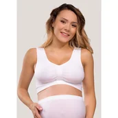 Biustonosze ciążowe - Carriwell, biustonosz ciążowy, biały, rozmiar L, 1 sztuka - miniaturka - grafika 1