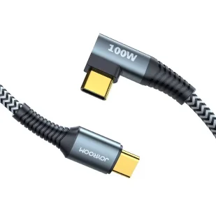 Joyroom kątowy kabel przewód USB Typ C - USB Typ C Power Delivery 100W 5A 1,5m szary (S-1550N12 C-C gray) - Kable USB - miniaturka - grafika 17