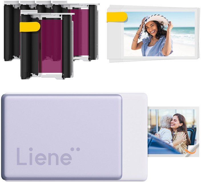 Drukarka fotograficzna Liene Zestaw przenośna drukarka do zdjęć Pearl N200 Pro 2x3