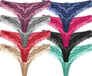 5x Stringi damskie Majtki Koronkowe 9006*5*S - Majtki damskie - miniaturka - grafika 1