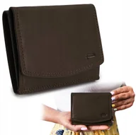 Portfele - PORTFEL Damski Męski Skórzany Mały, Brązowy z RFID, MINI Ideał Pako Jeans - miniaturka - grafika 1