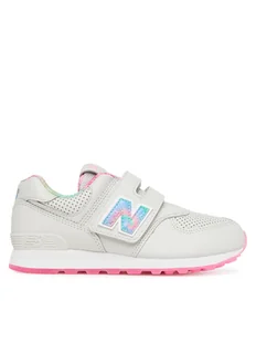 New Balance Sneakersy PV574KL Szary - Buty dla dziewczynek - miniaturka - grafika 1