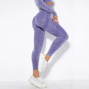 Legginsy Push Up Jeans - Purple/L KP15514 - Legginsy - miniaturka - grafika 1