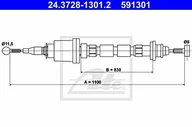 Sprzęgła - ATE LINKA SPRZĘGŁA 24.3728-1301.2 VOLVO 740 2.0 103KM 88-90 2.4TD 113KM 84-90 24.3728-1301.2 - miniaturka - grafika 1