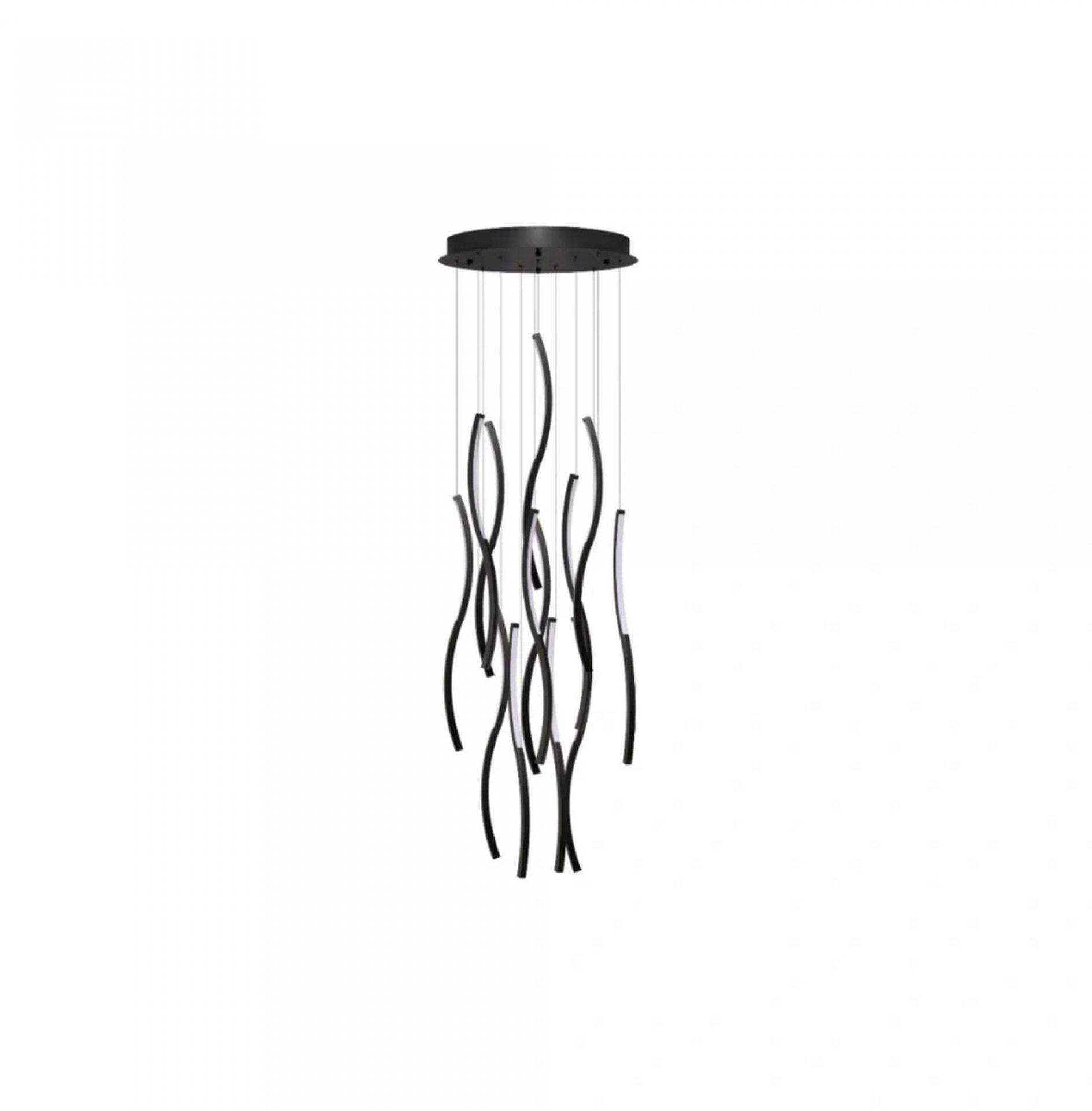 Lampa wisząca Azzardo Lampa Wisząca LED FLOW Czarna 108W AZ7226 Azzardo