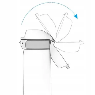 ION8 Czarna butelka na wodę z miarką motywacyjną 500 ml - Butelki filtrujące - miniaturka - grafika 7