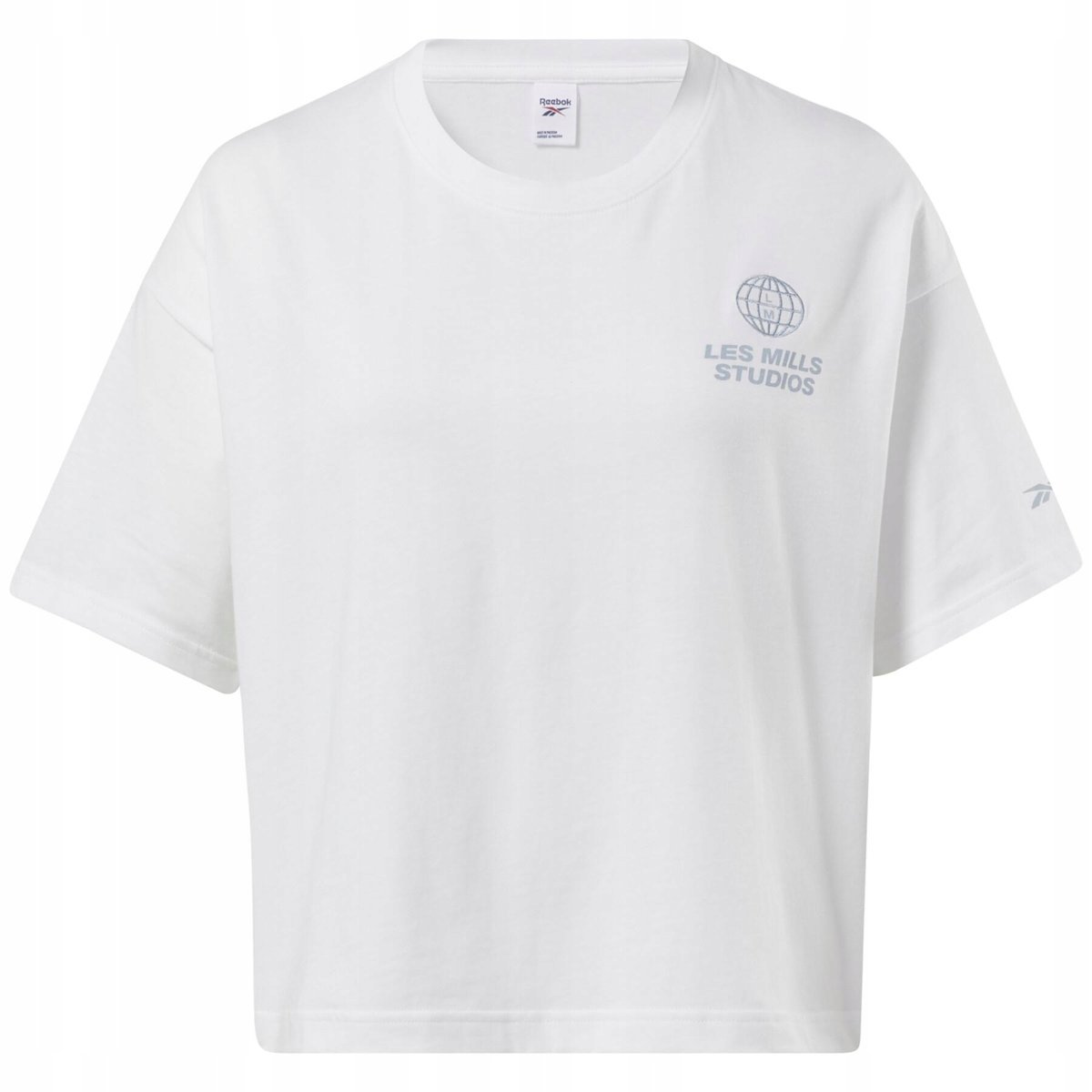 REEBOK - T-SHIRT KOSZULKA DAMSKA - LM CROPPED GRAPHIC TEE HD4136 bluzka