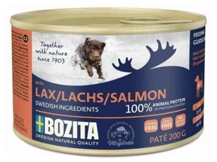 Bozita Paté Salmon puszka 200g - Mokra karma dla psów - miniaturka - grafika 1