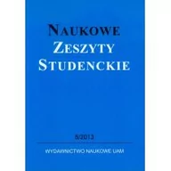 Podręczniki dla szkół wyższych - Naukowe Zeszyty Studenckie 5 / 2013 - miniaturka - grafika 1