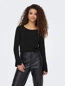 Swetry damskie - ONLY Sweter w kolorze czarnym - miniaturka - grafika 1