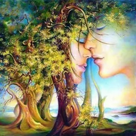 Dekoratorstwo - Haft Diamentowy Czułość 45x45 cm - miniaturka - grafika 1