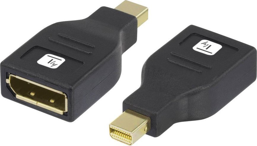 Techly Adapter AV Adapter DisplayPort F auf Mini DisplayPort M 4K schwarz