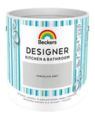Farby wewnętrzne - Beckers Emulsja Designer Kitchen&Bathroom porcelain grey 2,5l 04211 - miniaturka - grafika 1
