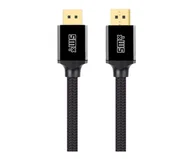 Kable komputerowe i do monitorów - Silver Monkey X Kabel DisplayPort 2.0 Ultra w oplocie 3m czarny - miniaturka - grafika 1