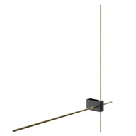 Lampy ścienne - Stylowy kinkiet Pars – LED w czarno-złotej kolorystyce - miniaturka - grafika 1