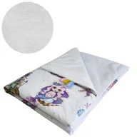 Koce i narzuty dla dzieci - Kocyk Dziecięcy 75x100 Ocieplany Syrenki/Biel Bawełna/Velvet Polski Producent - miniaturka - grafika 1