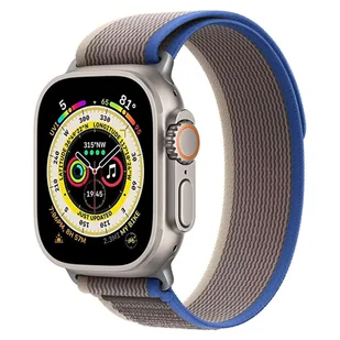 Pasek nylonowy Alogy Sport Strap na rzep do Apple Watch 1/2/3/4/5/6/7/8/SE (38/40/41mm) Niebiesko-szary - Akcesoria do smartwatchy - miniaturka - grafika 7
