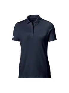 Koszulka HELLY HANSEN W Crew Tech Polo granatowy S - Koszulki i topy damskie - miniaturka - grafika 1