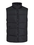 Kurtki i płaszcze dla chłopców - Jack&Jones Junior Kamizelka 12223375 Czarny Regular Fit - miniaturka - grafika 1
