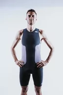 Bielizna sportowa męska - ZEROD Strój triathlonowy męski RACER TRISUIT cinder grey - miniaturka - grafika 1