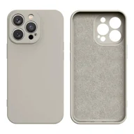 Etui i futerały do telefonów - Silicone case etui iPhone 14 Plus silikonowy pokrowiec beżowe - miniaturka - grafika 1